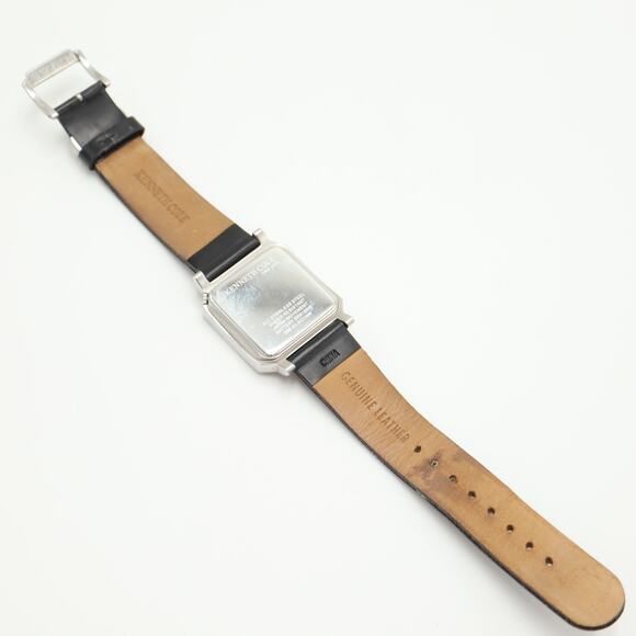 Kenneth Cole Full Calendar Unisex Watch 33mm Green Gray Square Dial New Battery - Picture 14 of 16